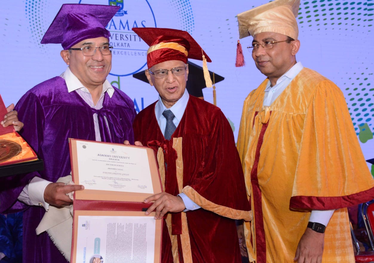 Partha Ghosh been conferred Doctor of Philosophy degree by Mr. Narayan Murthy (Founder of Infosys) with Chancellor and Vice Chancellor of Ad...